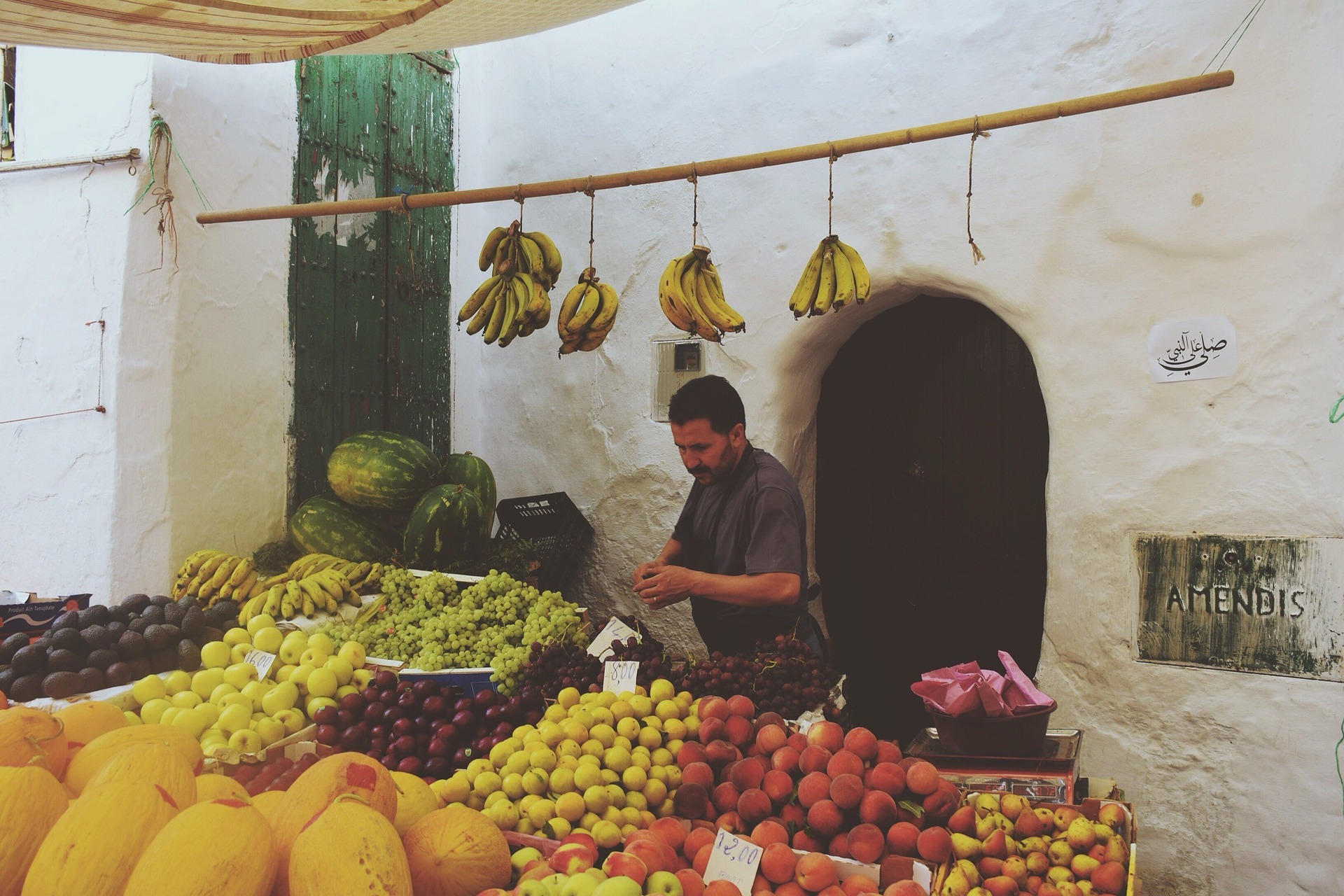 vendedor de frutas y verduras