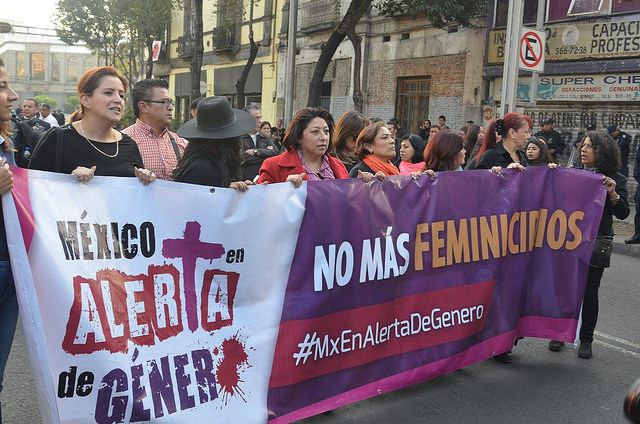 Marcha contra feminicidios